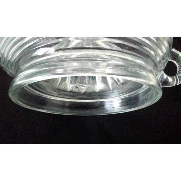 Vtg Clear Depression Glass large Juicer Hand Glass Juicer Bowl Fresh-Squeeze Pou - Picture 5 of 6